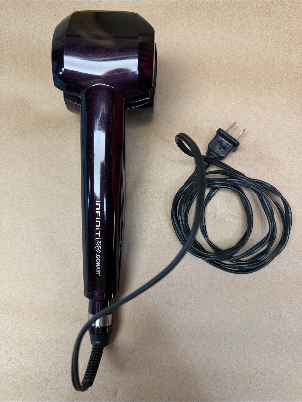 Conair Infinitipro Automatic Curling Iron - Deep Plum
